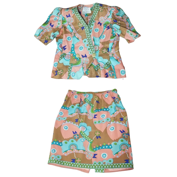 *Vintage* Rickie Freeman skirt suit set - Picture 1 of 16